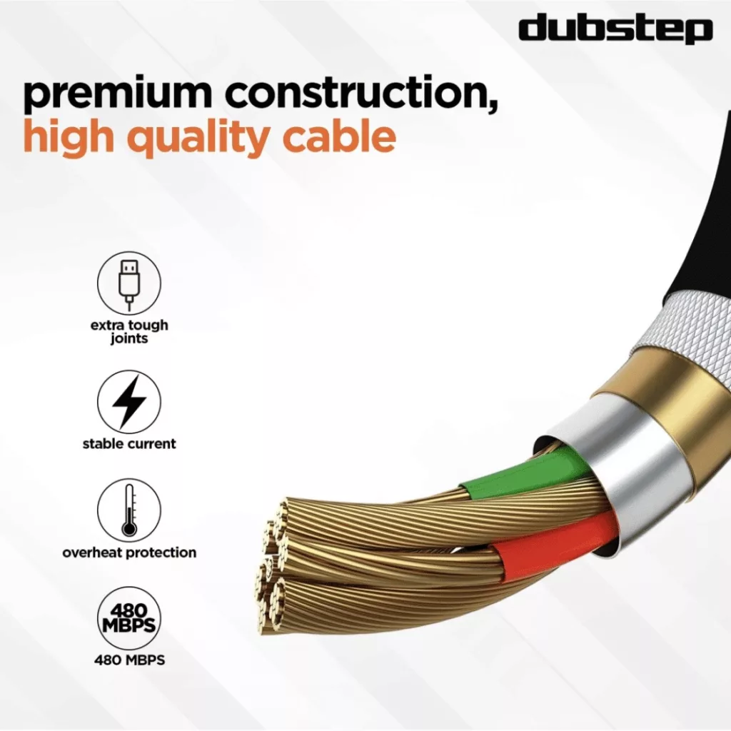کابل تبدیل UsB-C به لایتنینگ فرست یو مدل Co25-LED طول 1 متر