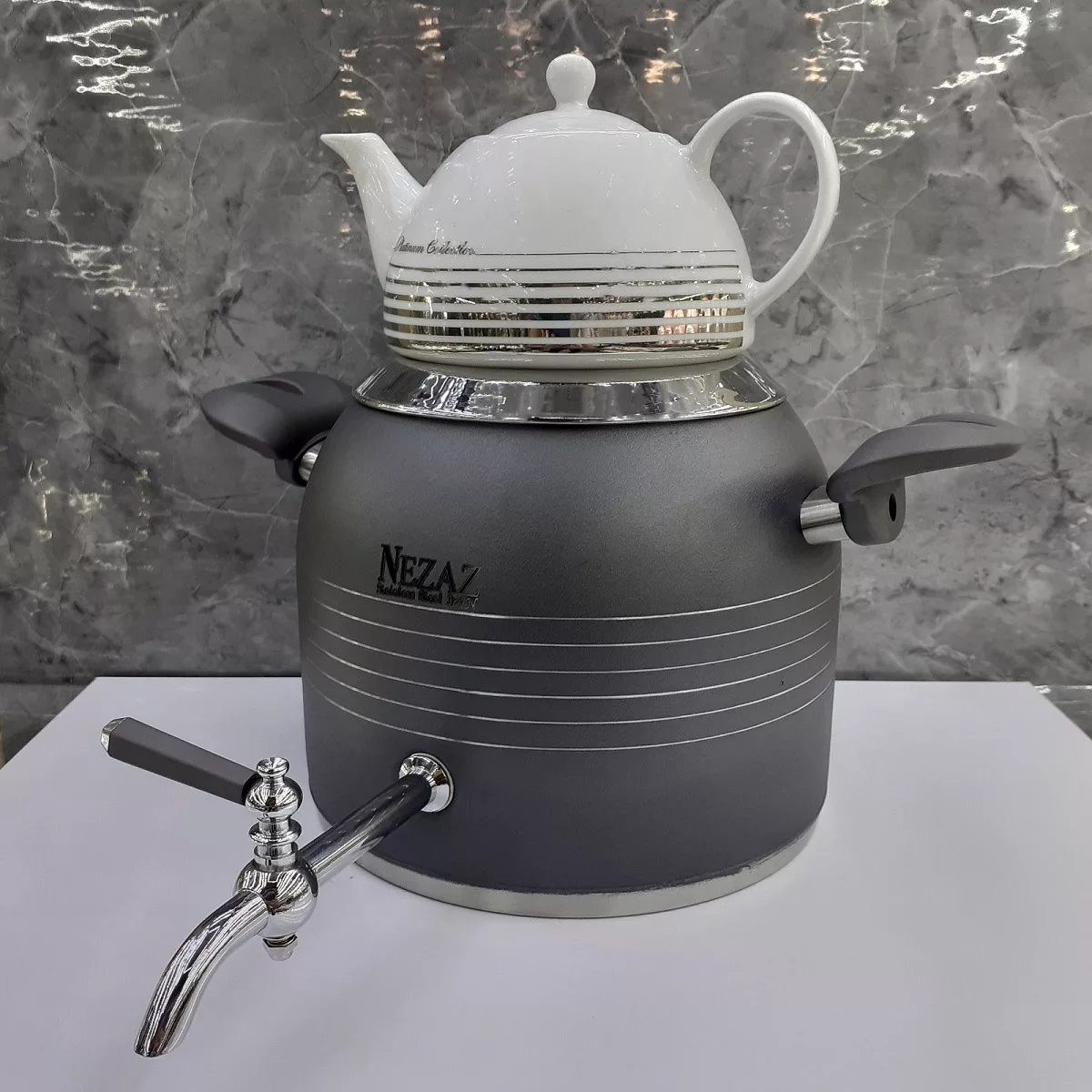 ست کتری و قوری نزاز مدل قالب ترک