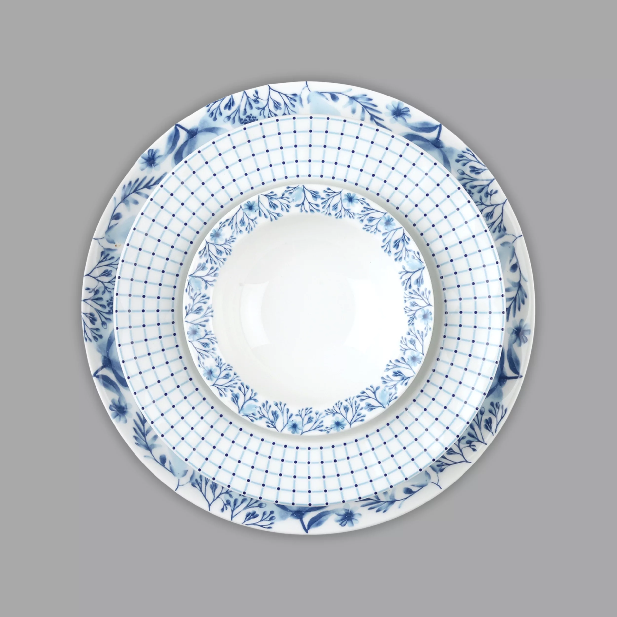 سرویس غذاخوری 29 پارچه 6 نفر چینی زرین ایران مدل نئوکلاسیک آراگل درجه یک