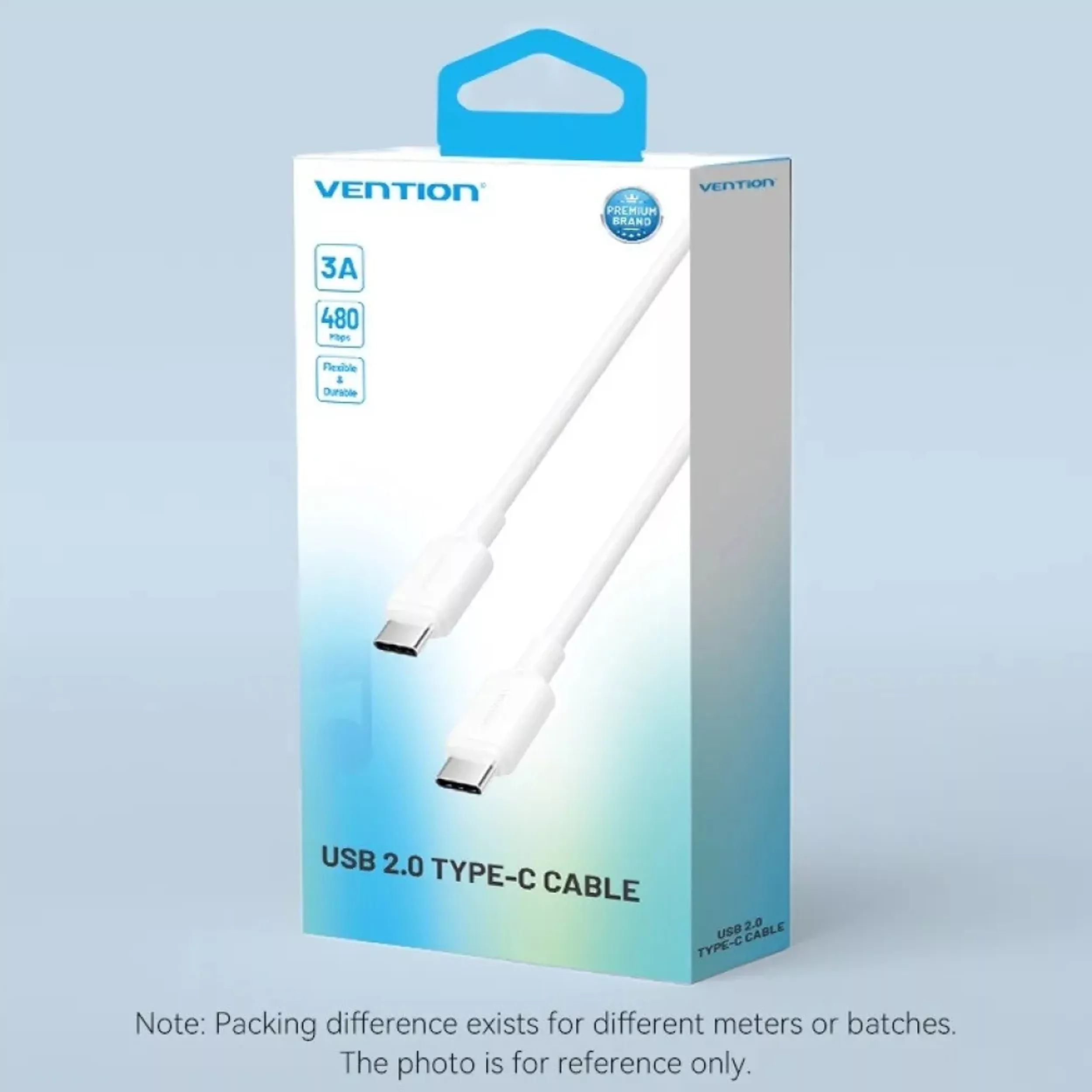 کابل تبدیل USB-C به USB-C ونشن مدل TRCWH طول 2 متر