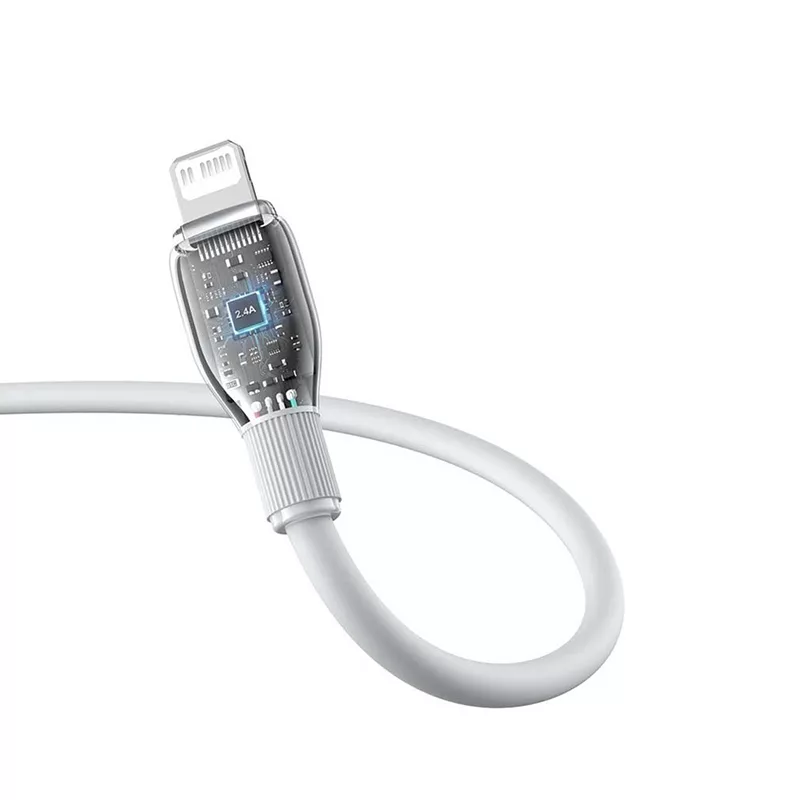 کابل تبدیل USB-C به لایتنینگ بیسوس مدل Pudding Gentle 20W طول 1.2 متر
