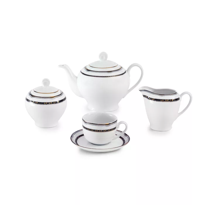 سرویس غذاخوری 102 پارچه چینی زرین ایران مدل ایتالیا اف پرشیا درجه یک