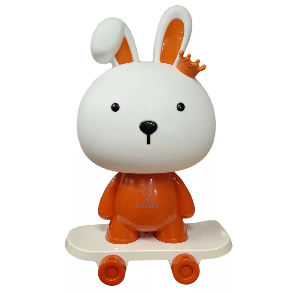 چراغ خواب اتاق کودک مدل خرگوش اسکیت سوار