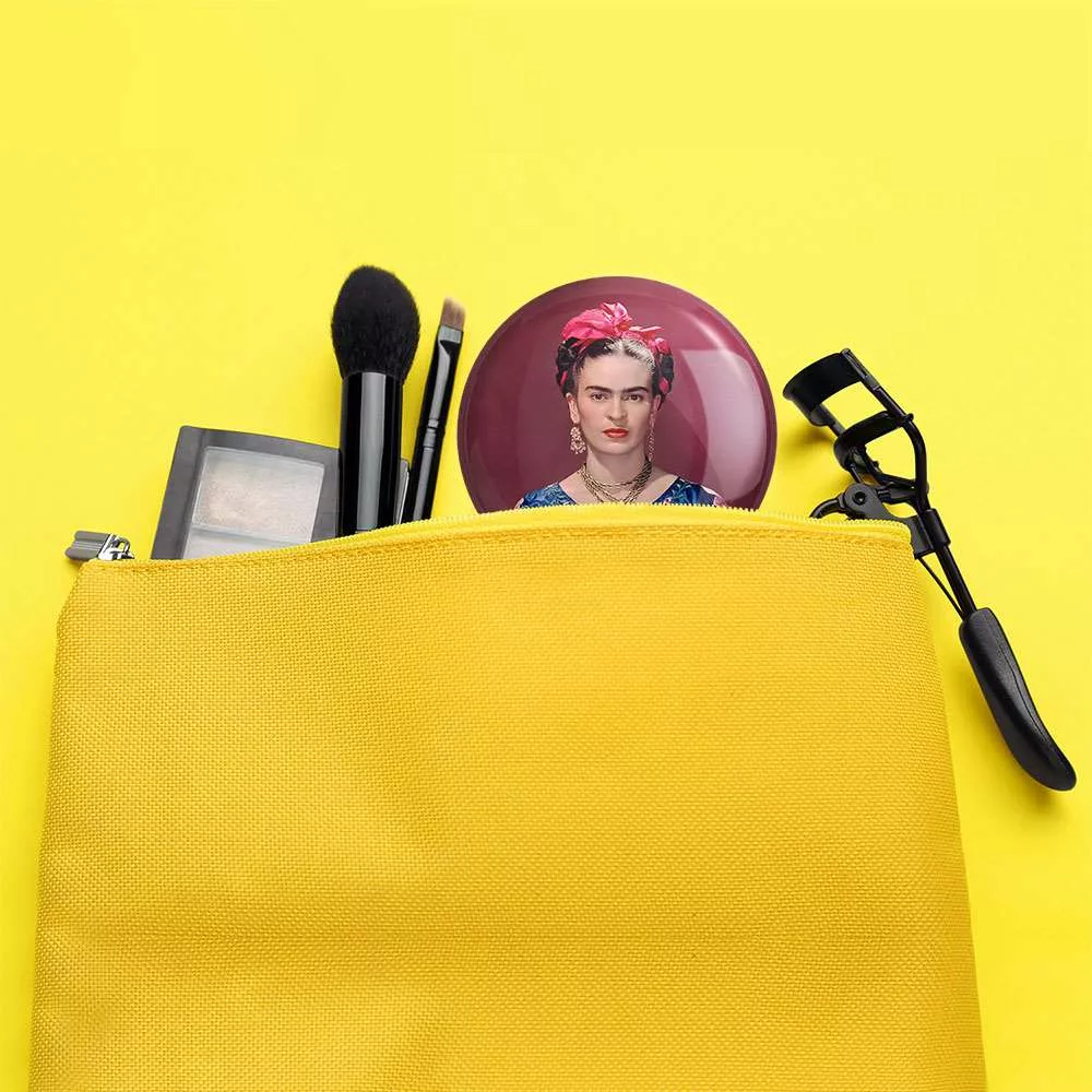 آینه جیبی خندالو طرح فریدا کالو کد 3721