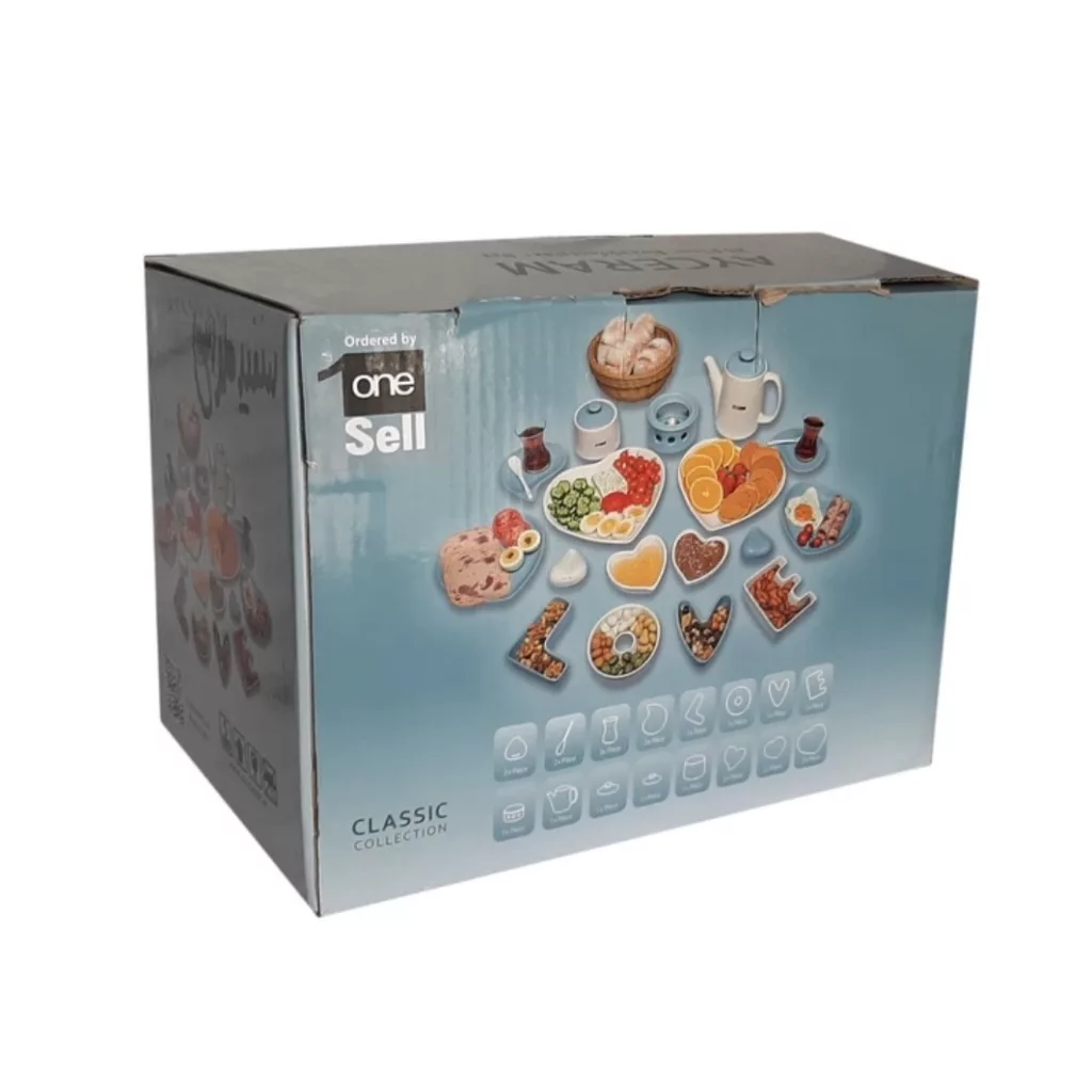 سرویس صبحانه‌خوری 21 پارچه 2 نفر آی سرام مدل پیزا