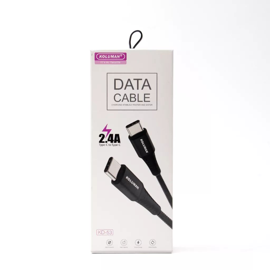 کابل USB-C کلومن مدل KD-53 طول 1 متر