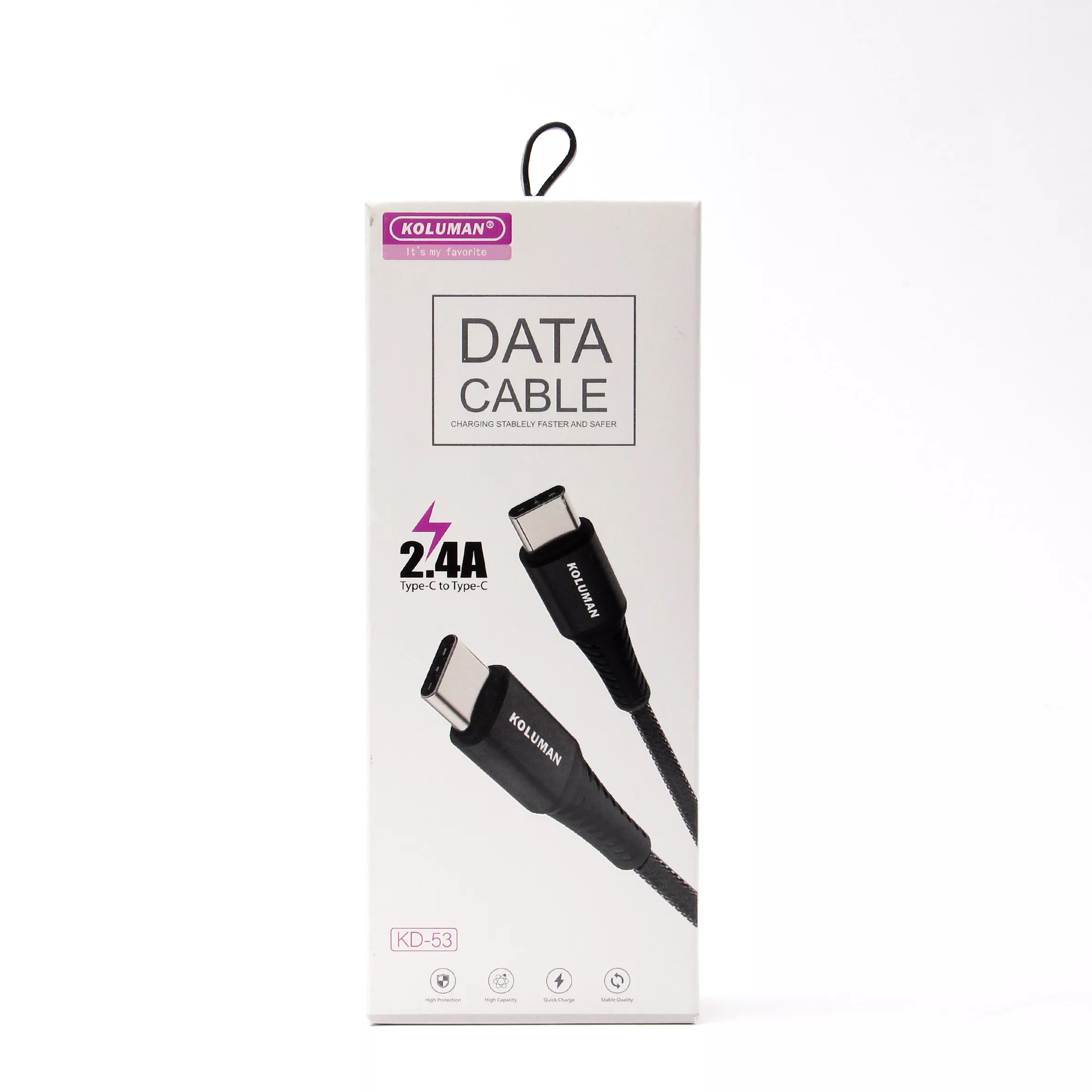 کابل USB-C کلومن مدل KD-53 طول 1 متر