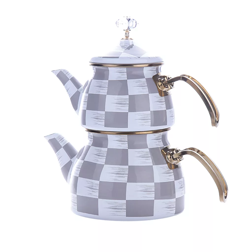 ست کتری و قوری شاهین مدل P – 4964383 گنجایش کتری 2.1 لیتر گنجایش قوری 1.1 لیتر