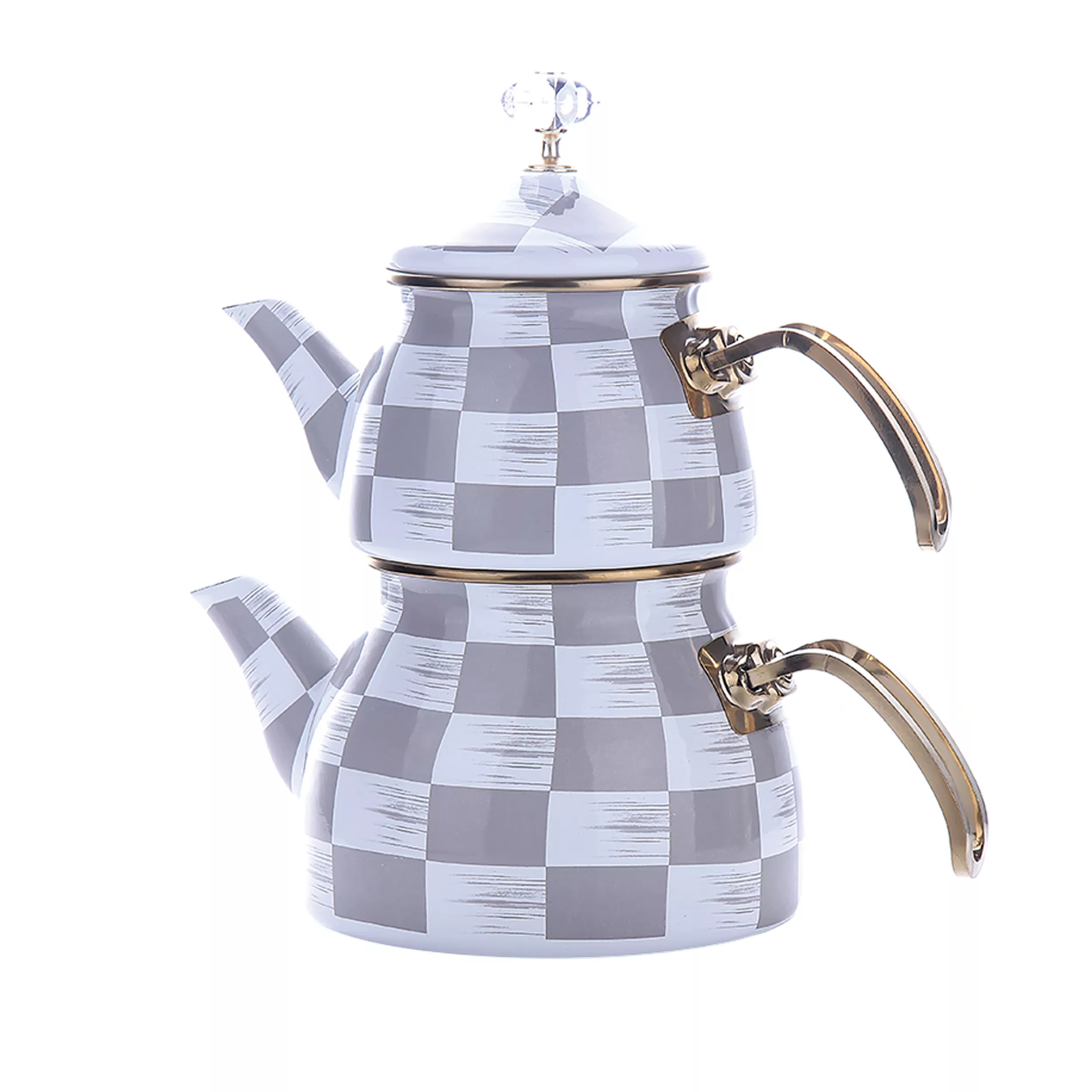 ست کتری و قوری شاهین مدل P - 4964383 گنجایش کتری 2.1 لیتر گنجایش قوری 1.1 لیتر