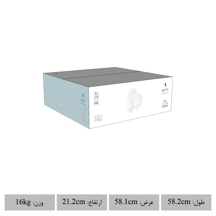 سرویس غذاخوری 35 پارچه چینی زرین ایران سری شهرزاد مدل میراندا درجه عالی