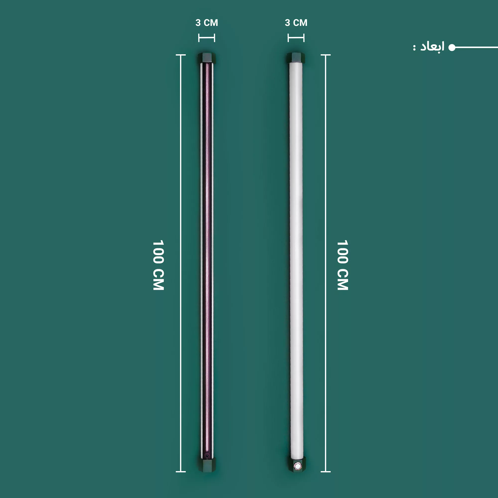 نور ثابت ال ای دی چیکولایت مدل M100 Green-D X2 بسته 2 عددی
