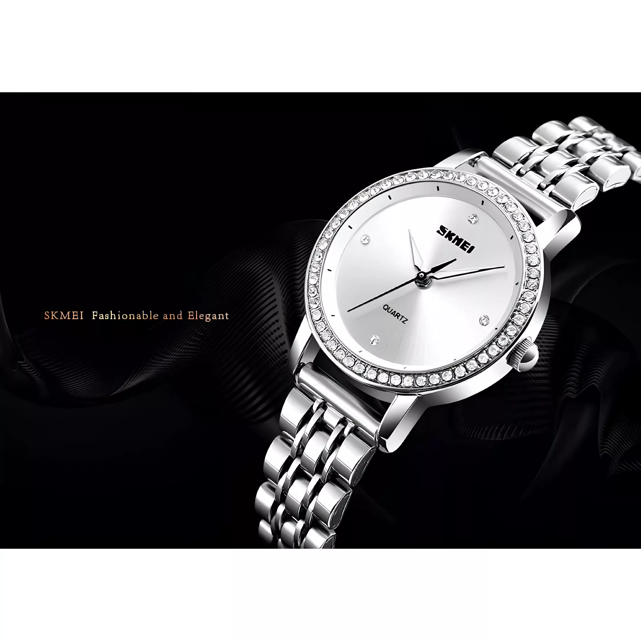 ساعت مچی عقربه‌ای زنانه اسکمی مدل 1͏31͏1͏-SLV