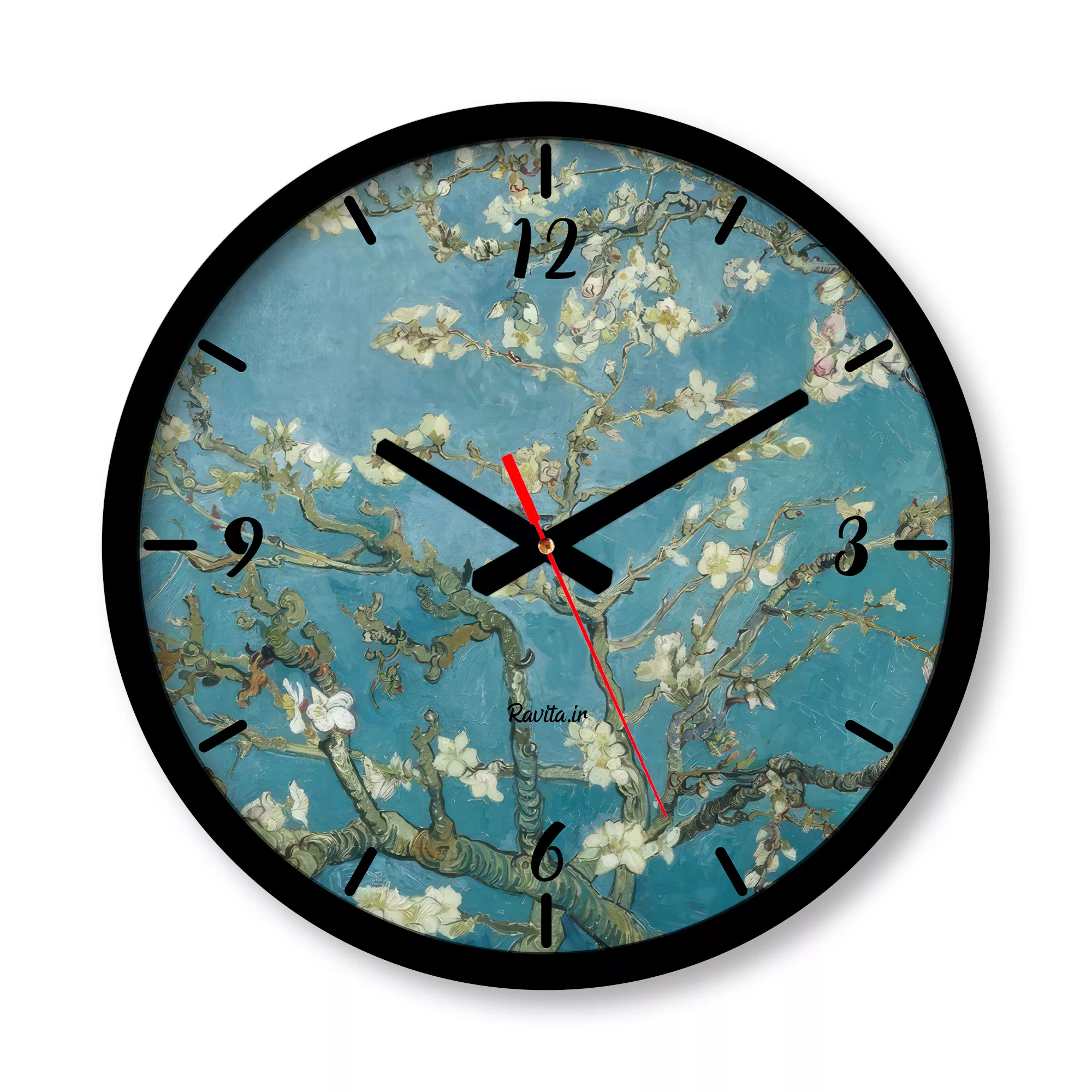 ساعت دیواری راویتا مدل ونگوگ کد 3559