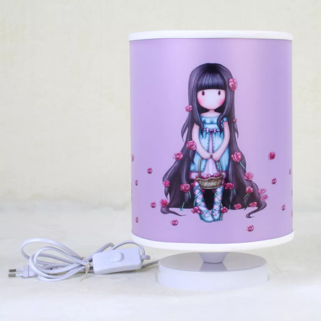 آباژور رومیزی کودک مدل گیسوبلند کد 106