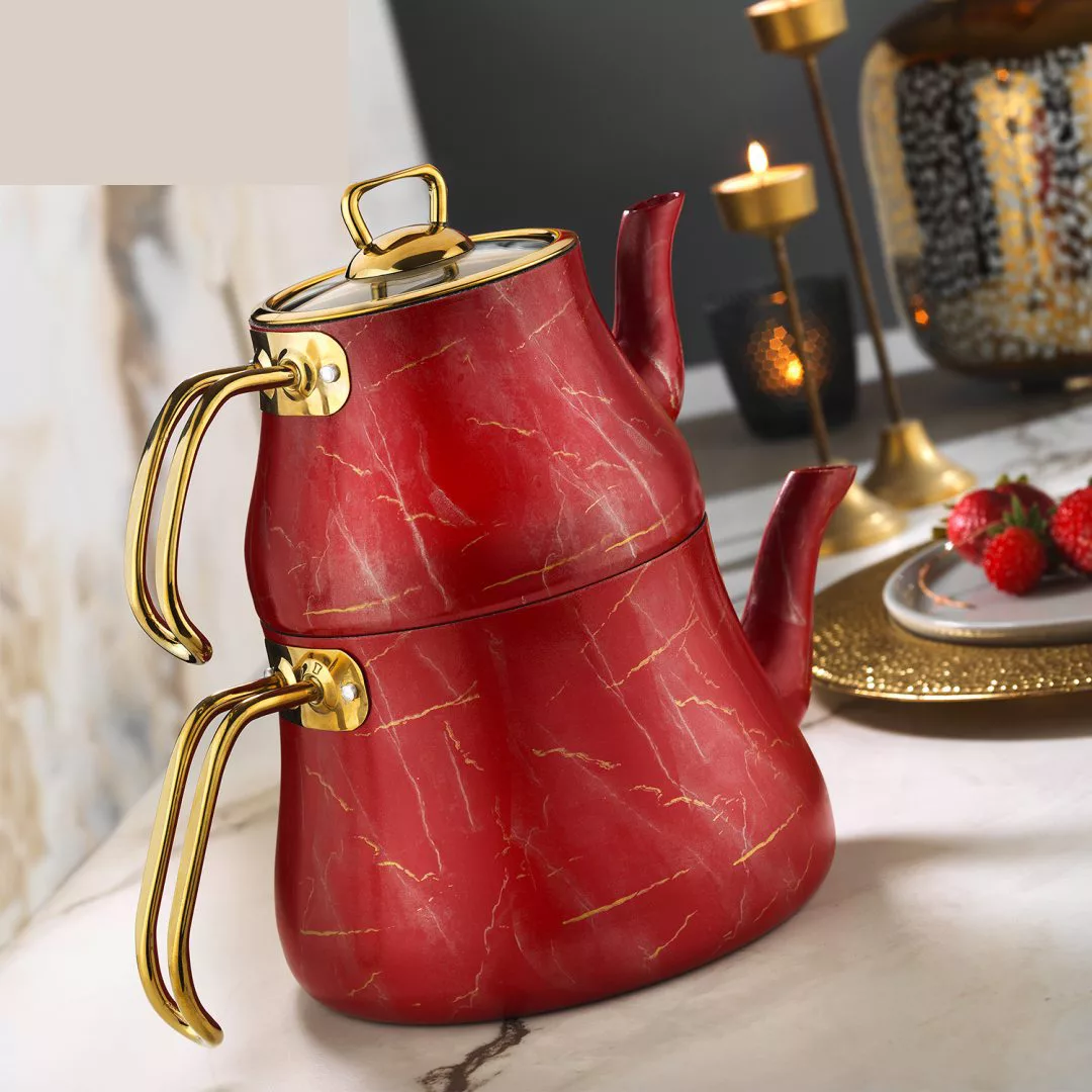 ست کتری و قوری بروئنی مدل MARBLE MERMER