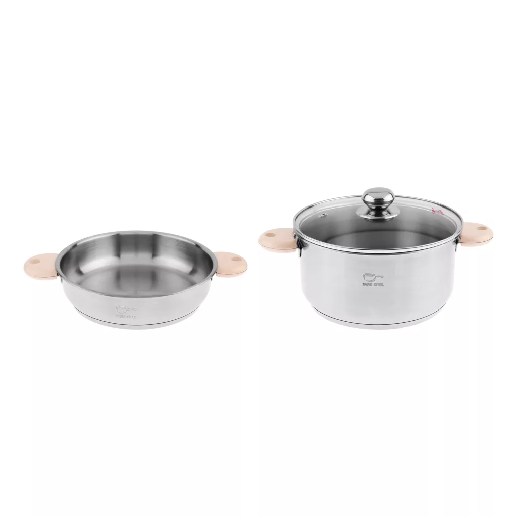 سرویس تابه و قابلمه 3 پارچه پارس استیل مدل رایکا کد 2024