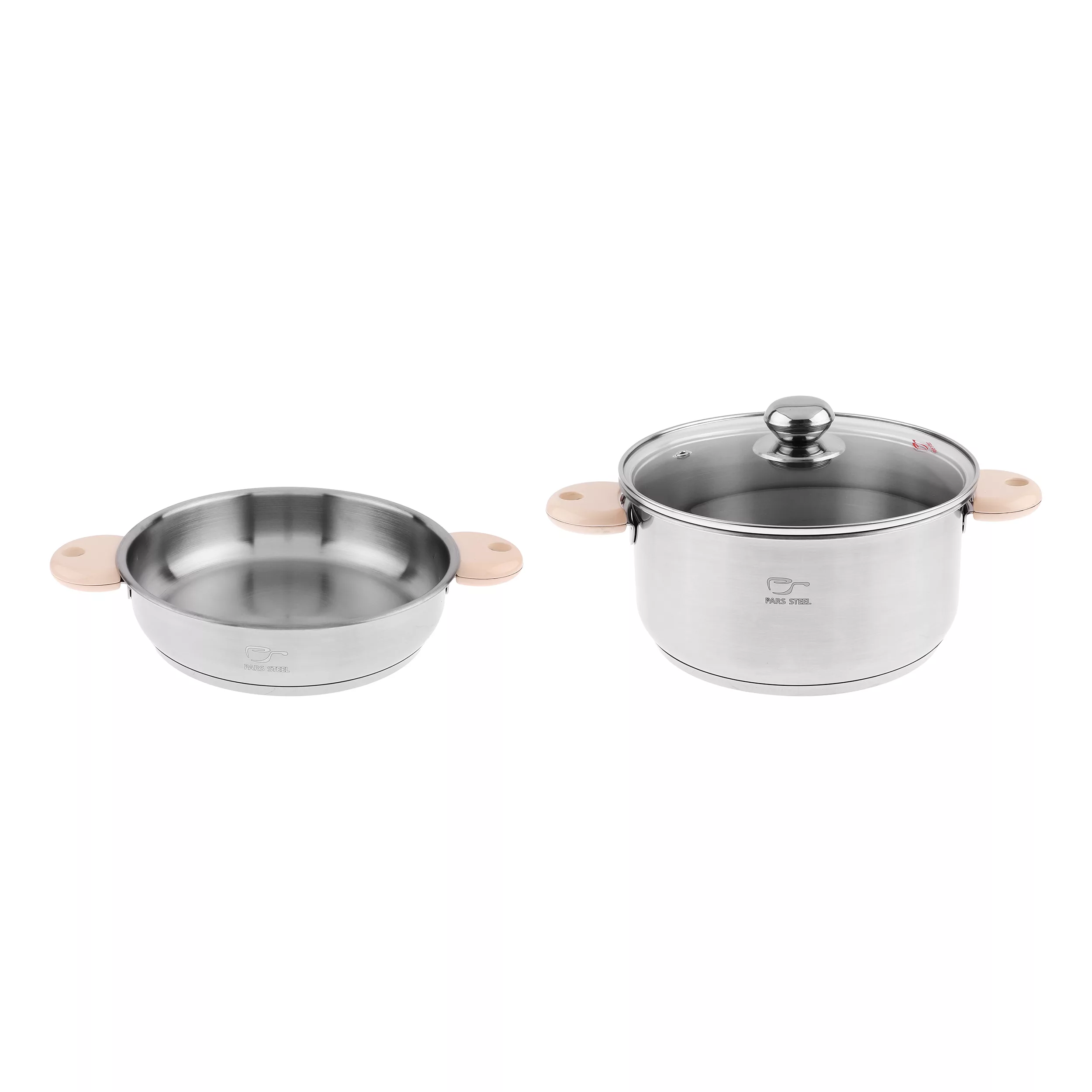 سرویس تابه و قابلمه 3 پارچه پارس استیل مدل رایکا کد 2024