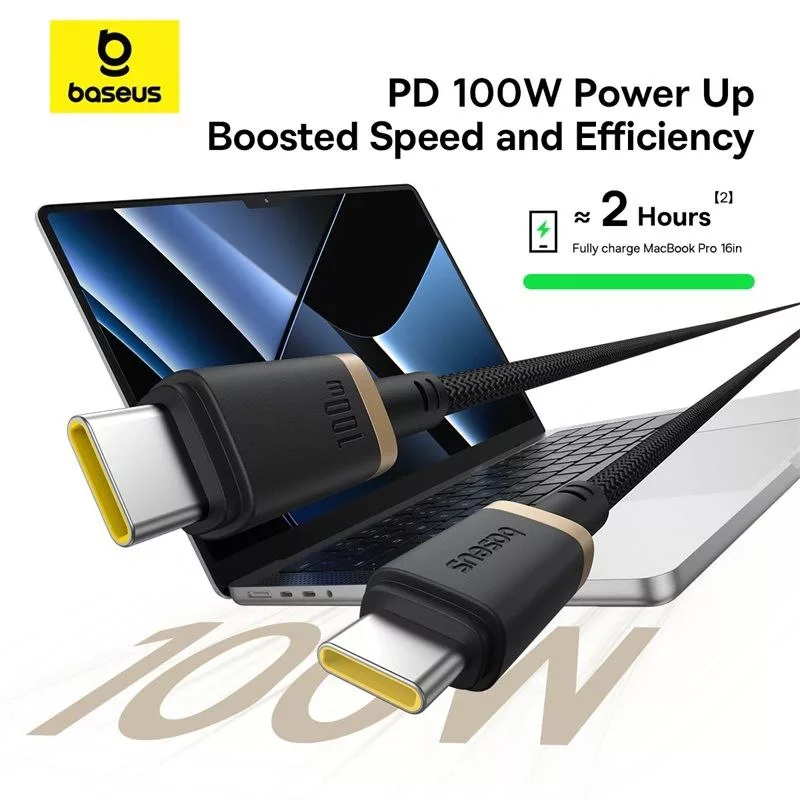 کابل USB-C بیسوس مدل Dura Series 100W طول 2 متر
