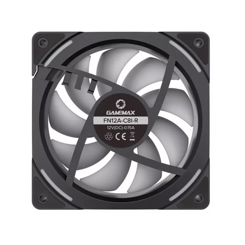 فن کیس گیم مکس مدل FN 12A  C8I Reverse BK