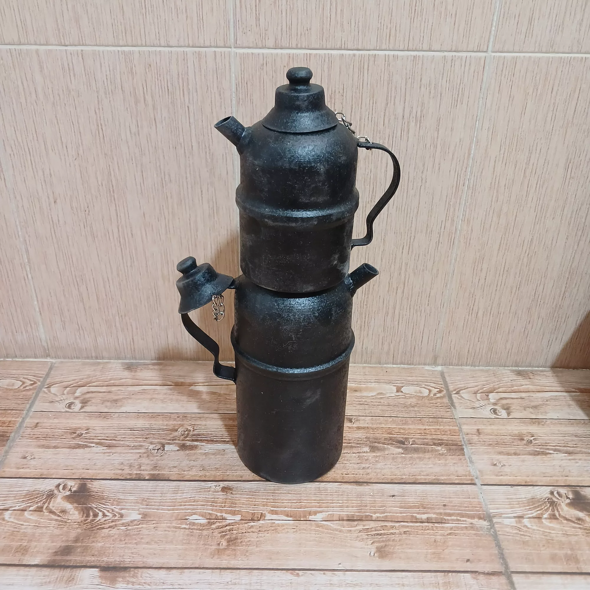 کتری و قوری سفری مدل زغالی