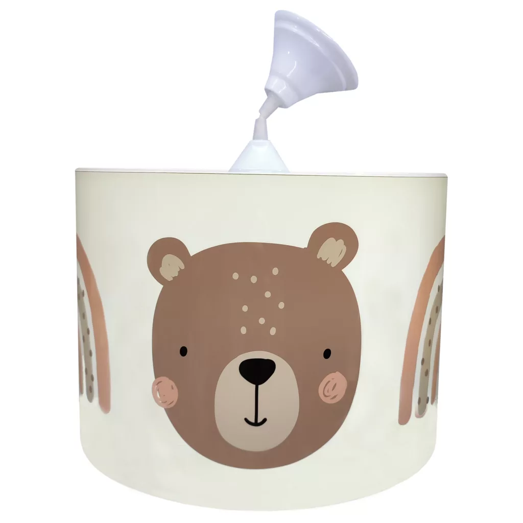 لوستر کودک مدل خرس و رنگین کمان