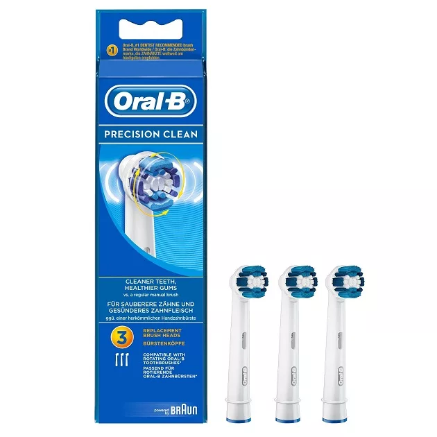 سری یدک مسواک برقی اورال-بی مدل Precision Clean بسته 3 عددی