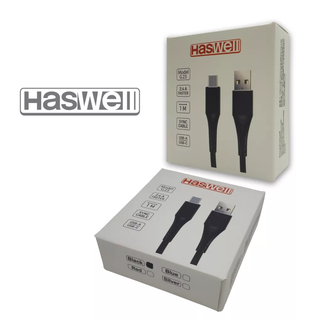کابل تبدیل USB به USB-C هزول مدل G23 طول 1 متر
