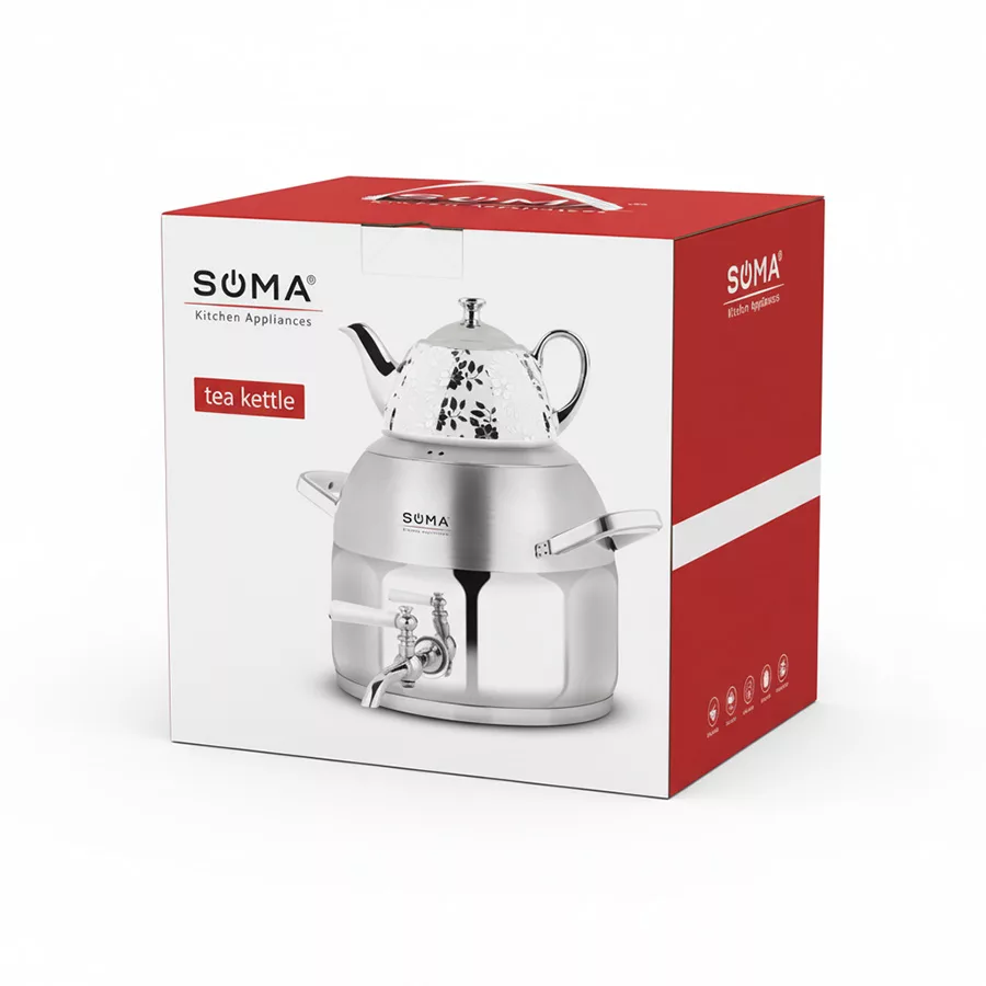 ست کتری و قوری سوما مدل so-7119 گنجایش کتری 6 لیتر گنجایش قوری 1/5 لیتر