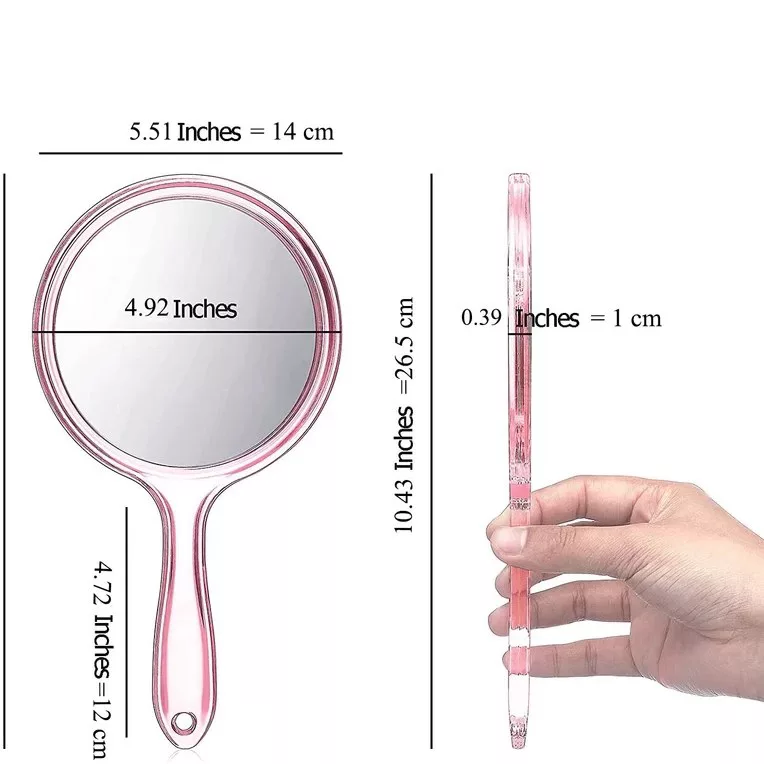 آینه آرایشی دسته‌دار مدل 7XC