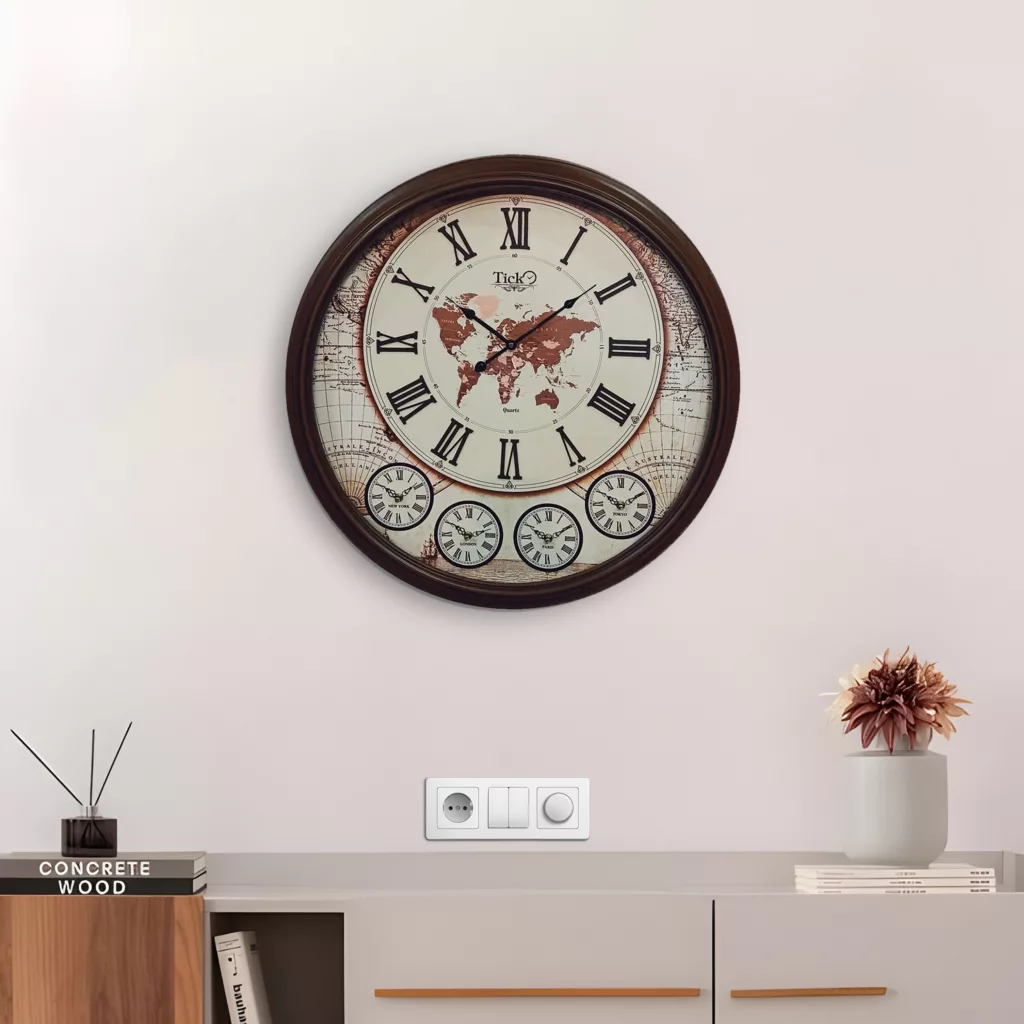 ساعت دیواری تیک مدل 4 موتوره کد 728
