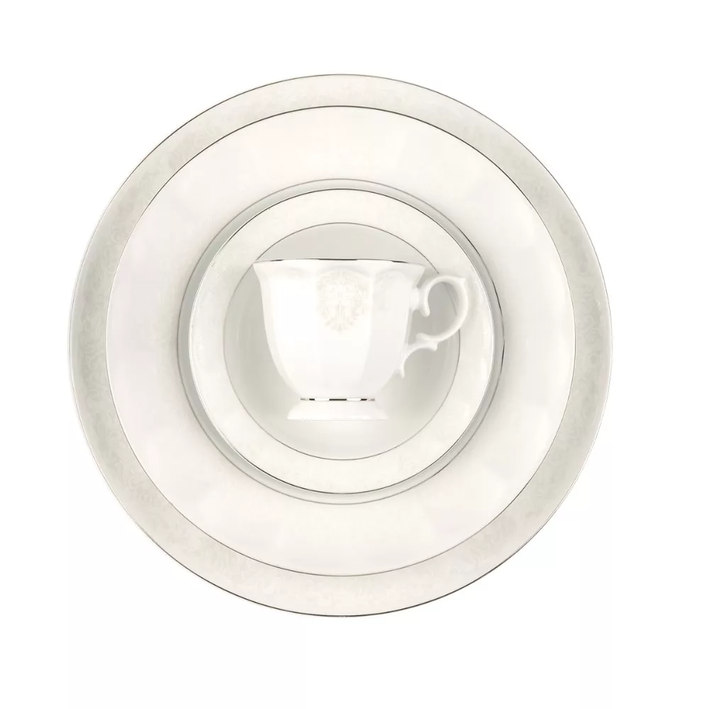 سرویس غذاخوری 103 پارچه چینی زرین ایران سری نئوکلاسیک طرح دلسا درجه عالی