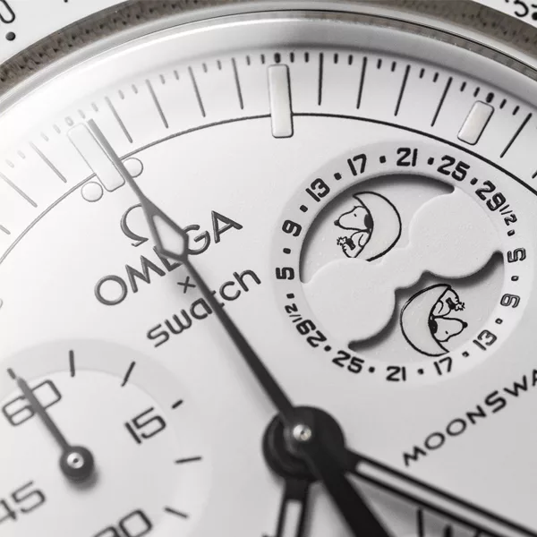 ساعت مچی عقربه‌ای مکانیکی مدل Omega x Swatch Mission To Moonphase Snoopy