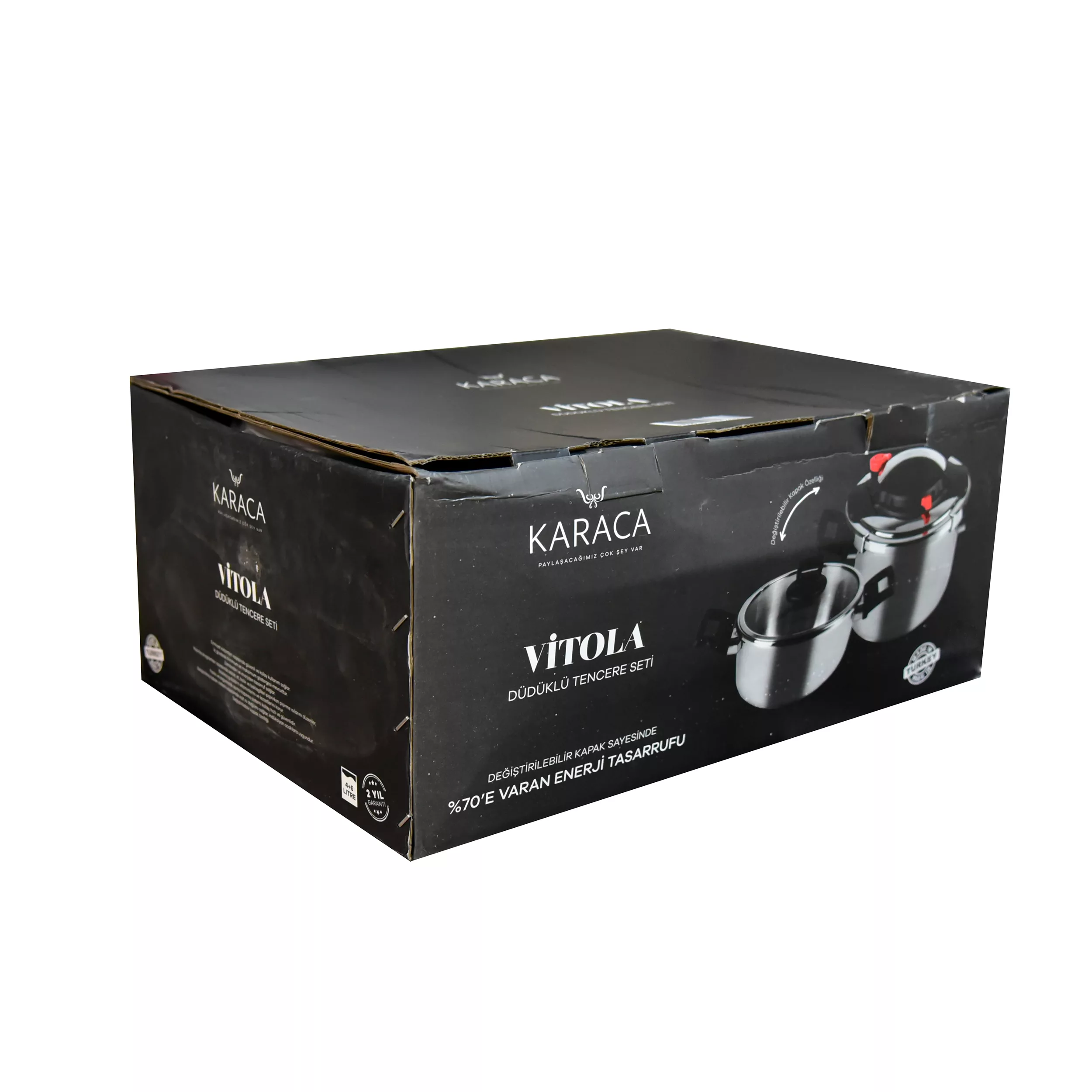 زودپز دوقلو کاراجا کد 6881 گنجایش 6 لیتر