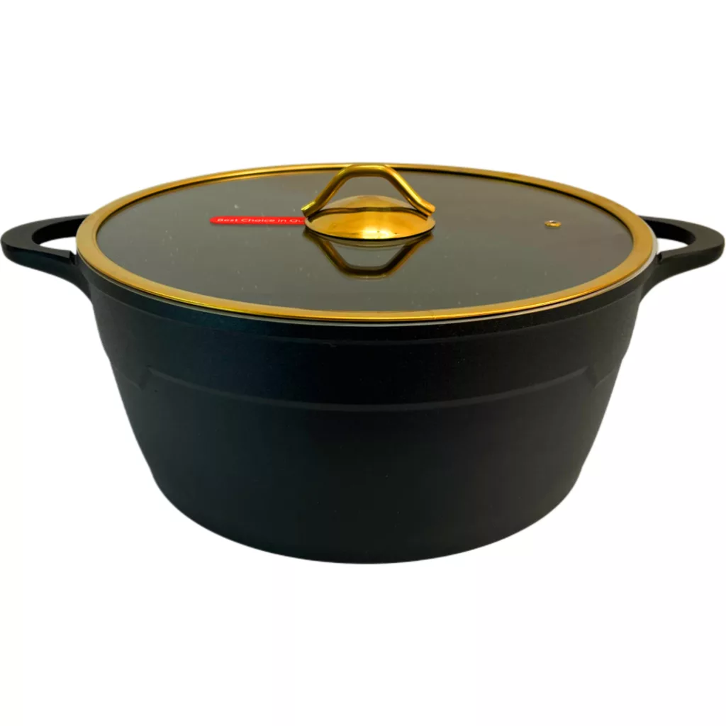 سرویس قابلمه و تابه گرانیتی 8 پارچه آرسکا مدل Golden