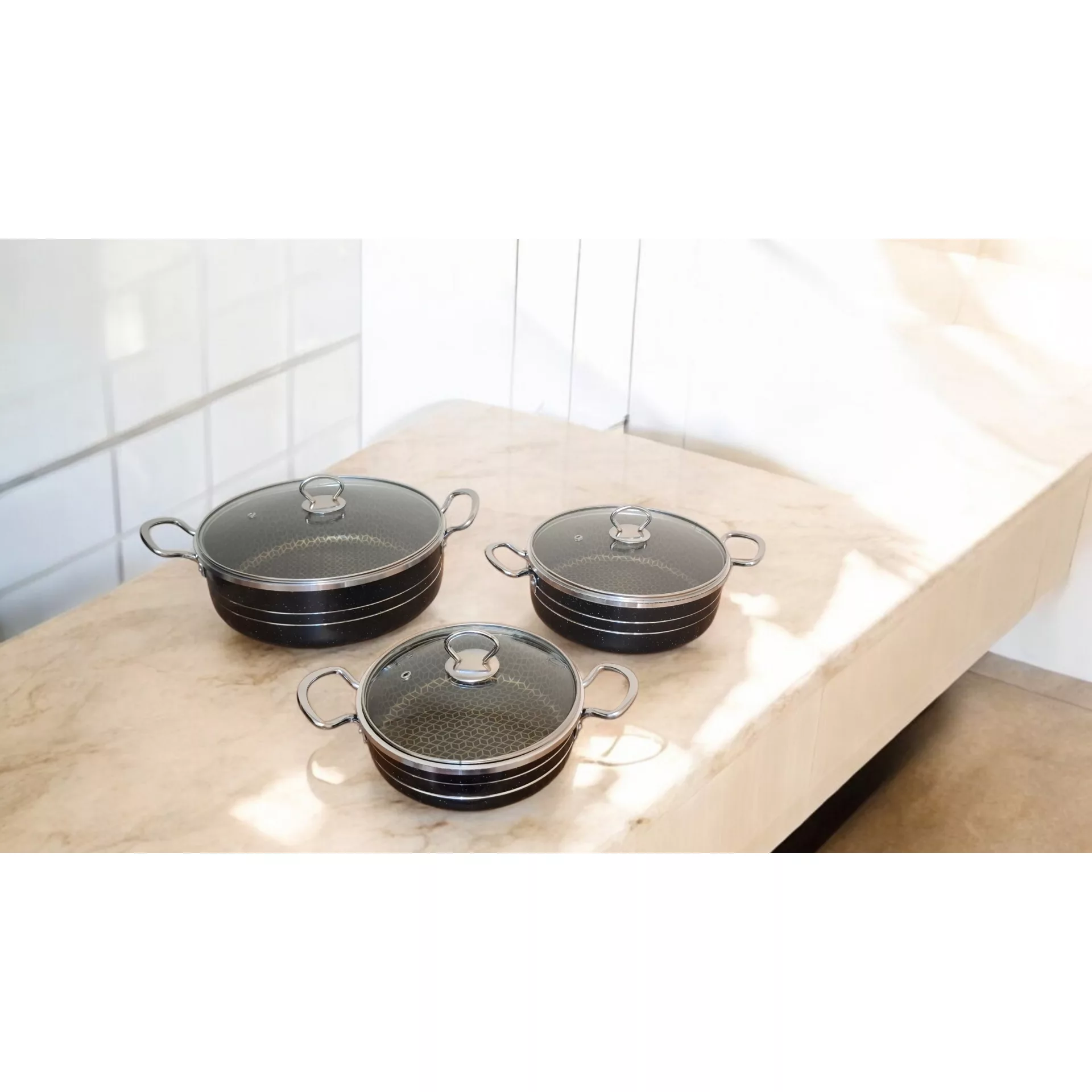 سرویس تابه گرانیتی 6 پارچه آوا فرجام مدل هیراد