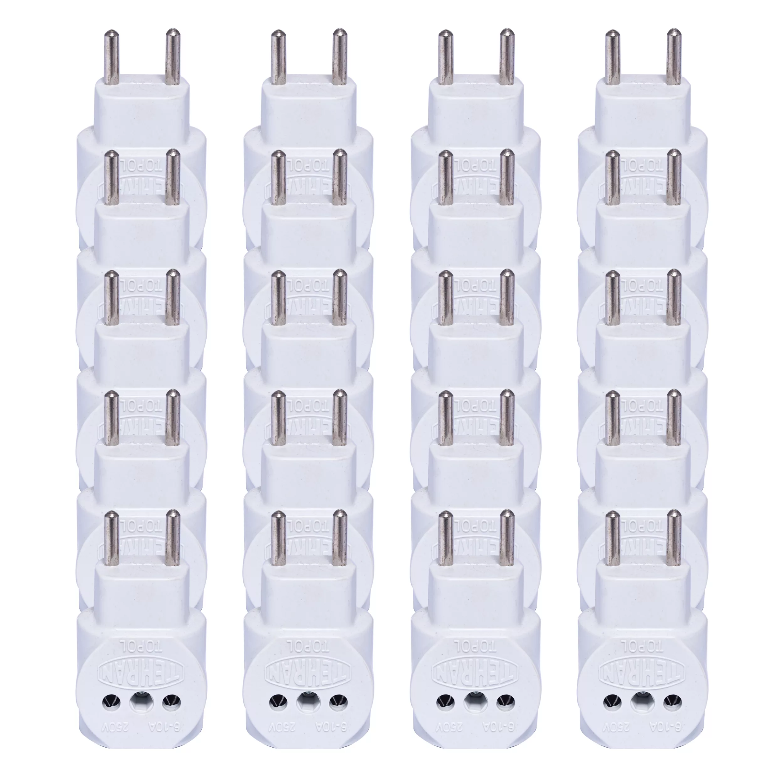 سه راهی برق مدل تپل تخت ایران کد s29 بسته 20 عددی