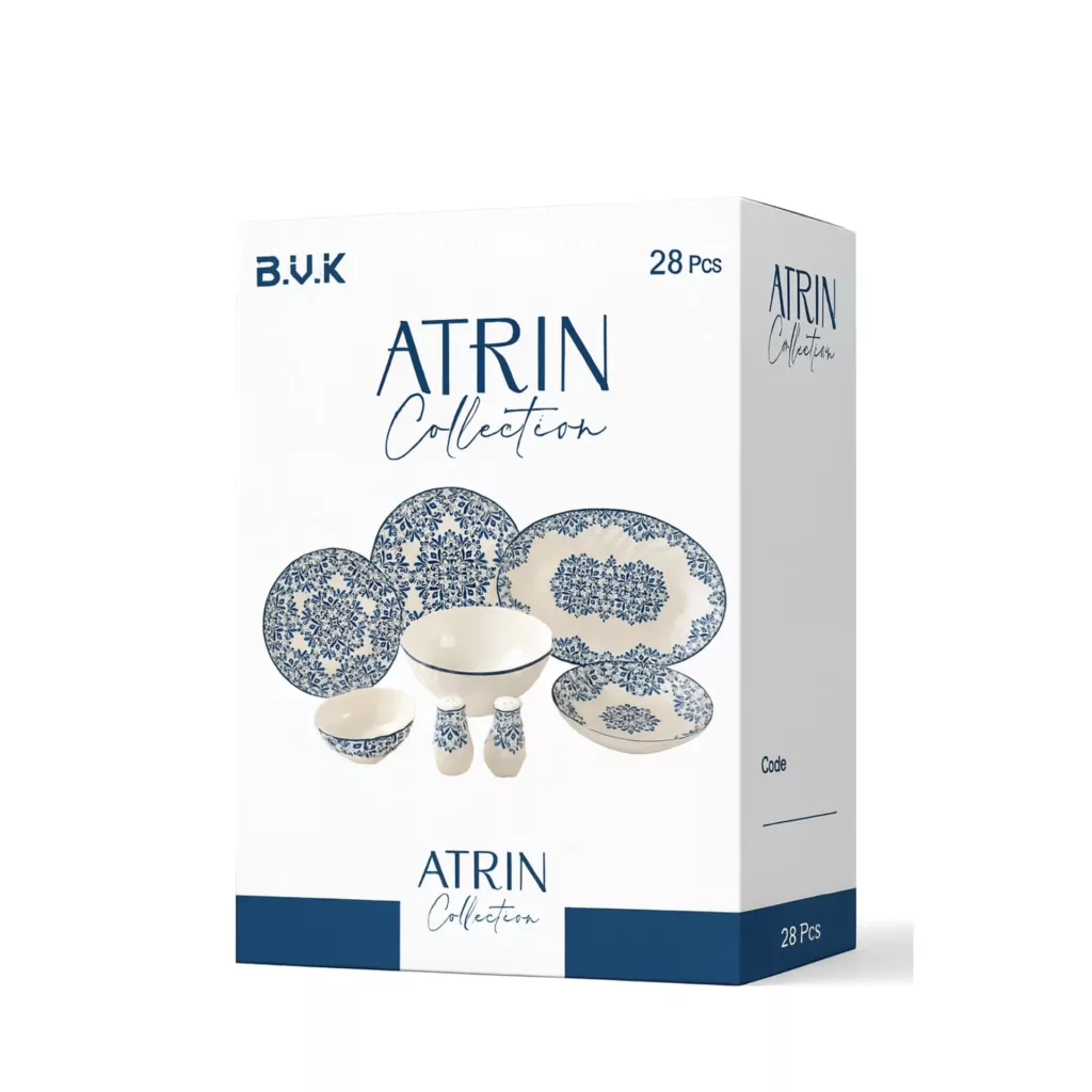 سرویس غذاخوری 28 پارچه 6 نفر بی.وی.کی مدل TP475528