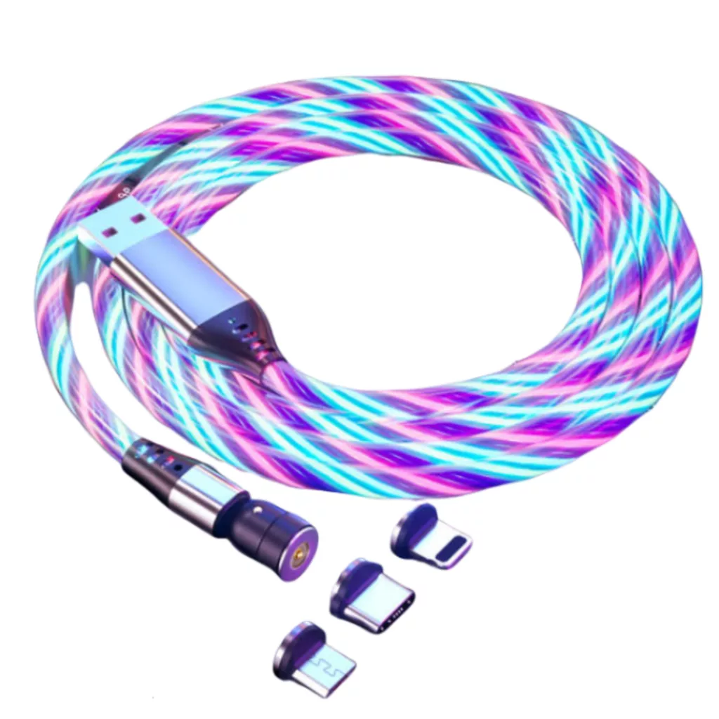 کابل تبدیل مغناطیسی USB به لایتنینگ / MicroUSB / USB-C زینکو مدل 3×1 طول 1 متر