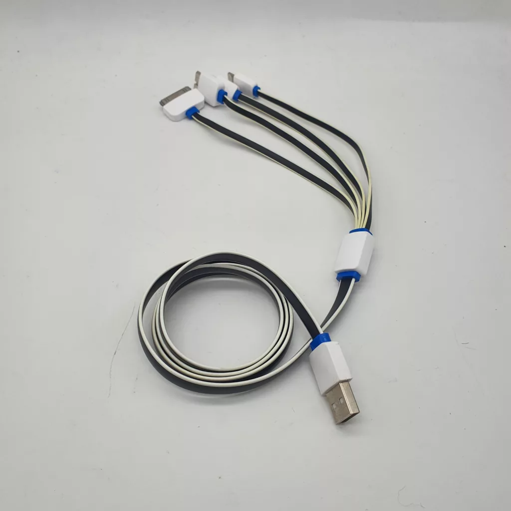 کابل تبدیل USB به microUSB / لایتنینگ / 30 پین / micro b مدل 4in1 طول 1 متر