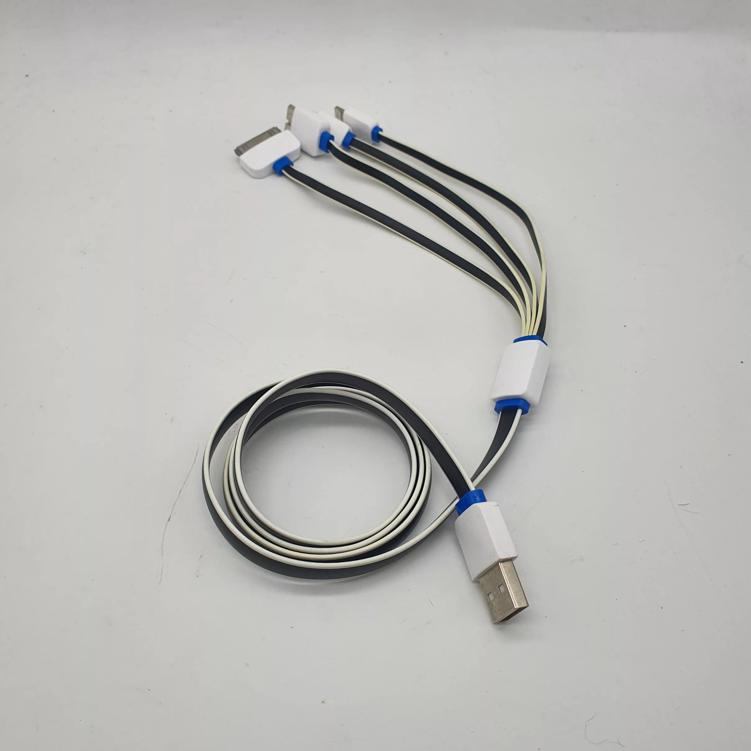 کابل تبدیل USB به microUSB / لایتنینگ / 30 پین / micro b مدل 4in1 طول 1 متر