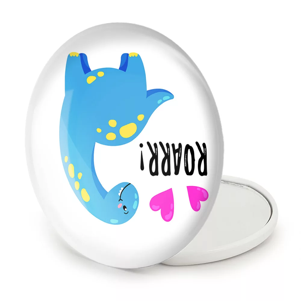 آینه جیبی خندالو طرح دایناسور بامزه مدل تاشو کد 29263