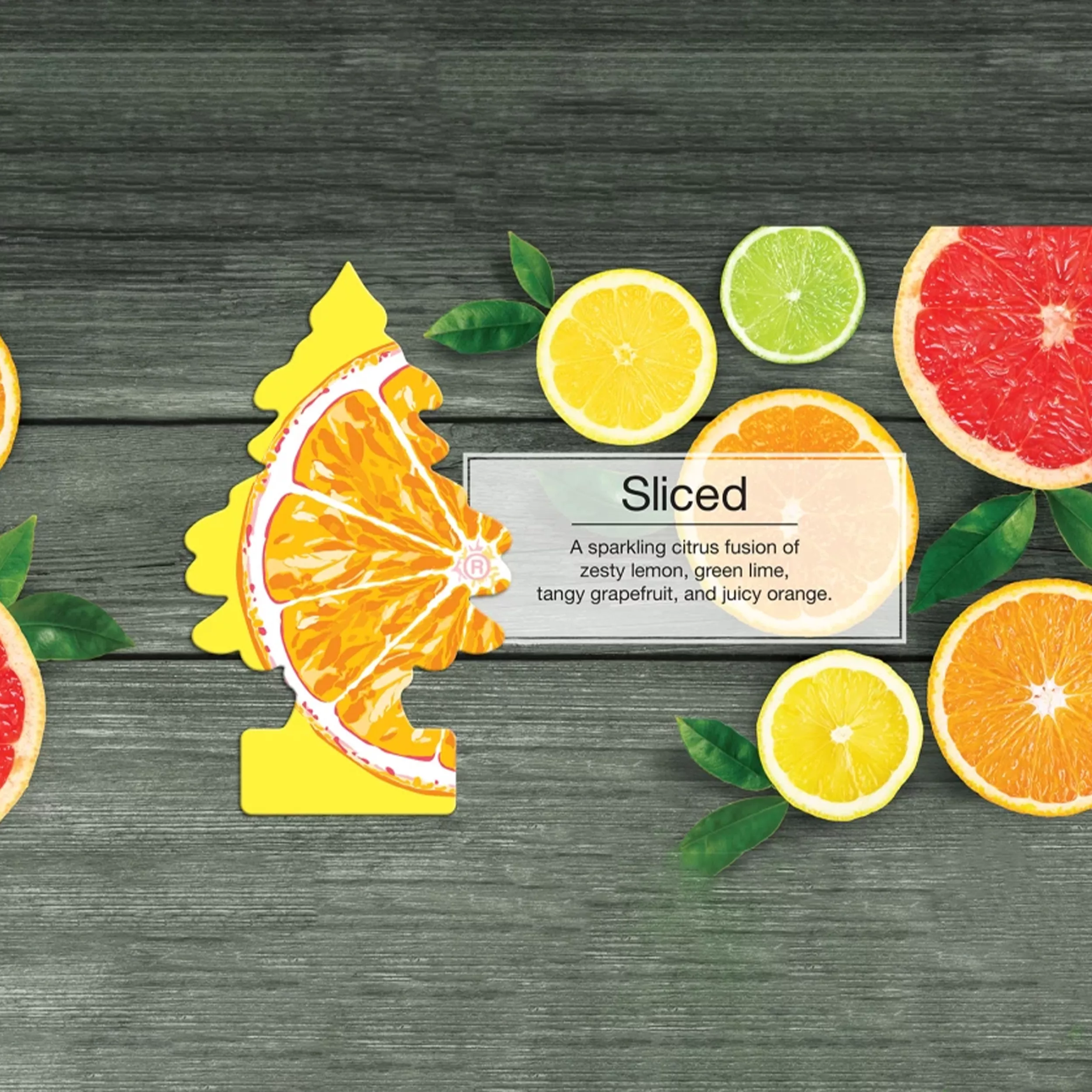 خوشبوکننده خودرو لیتل تریس مدل Trees رایحه Sliced
