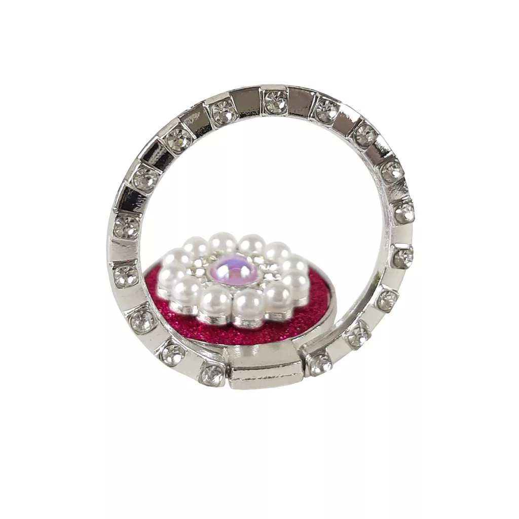 پایه نگهدارنده گوشی موبایل پاپ سوکت طرح اکلیلی مروارید مدل M10