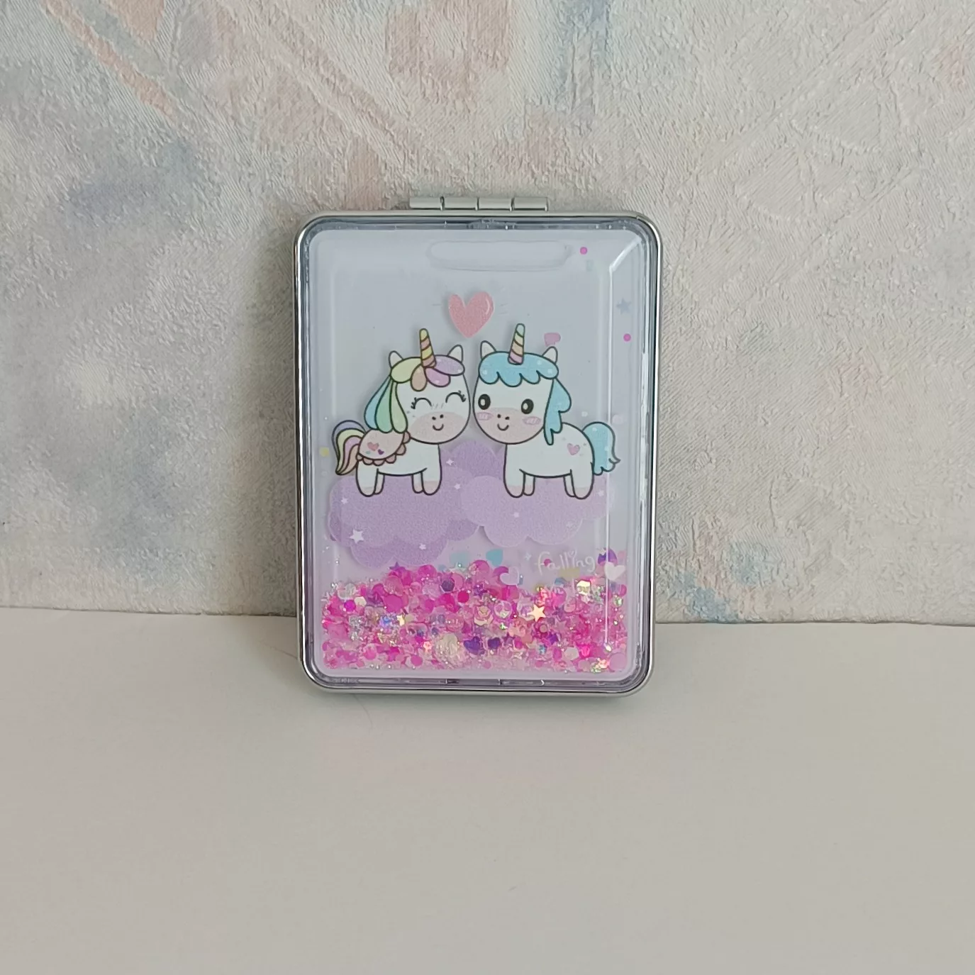 آینه جیبی مدل آکواریومی طرح یونیکورن