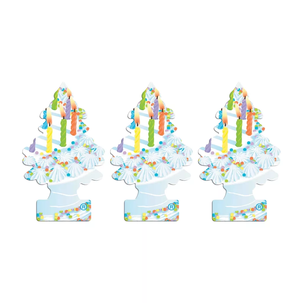 خوشبوکننده خودرو لیتل تریس مدل Trees رایحه !Celebrate بسته 3 عددی