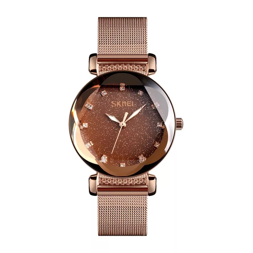ساعت مچی عقربه ای زنانه اسکمی مدل 9188brown