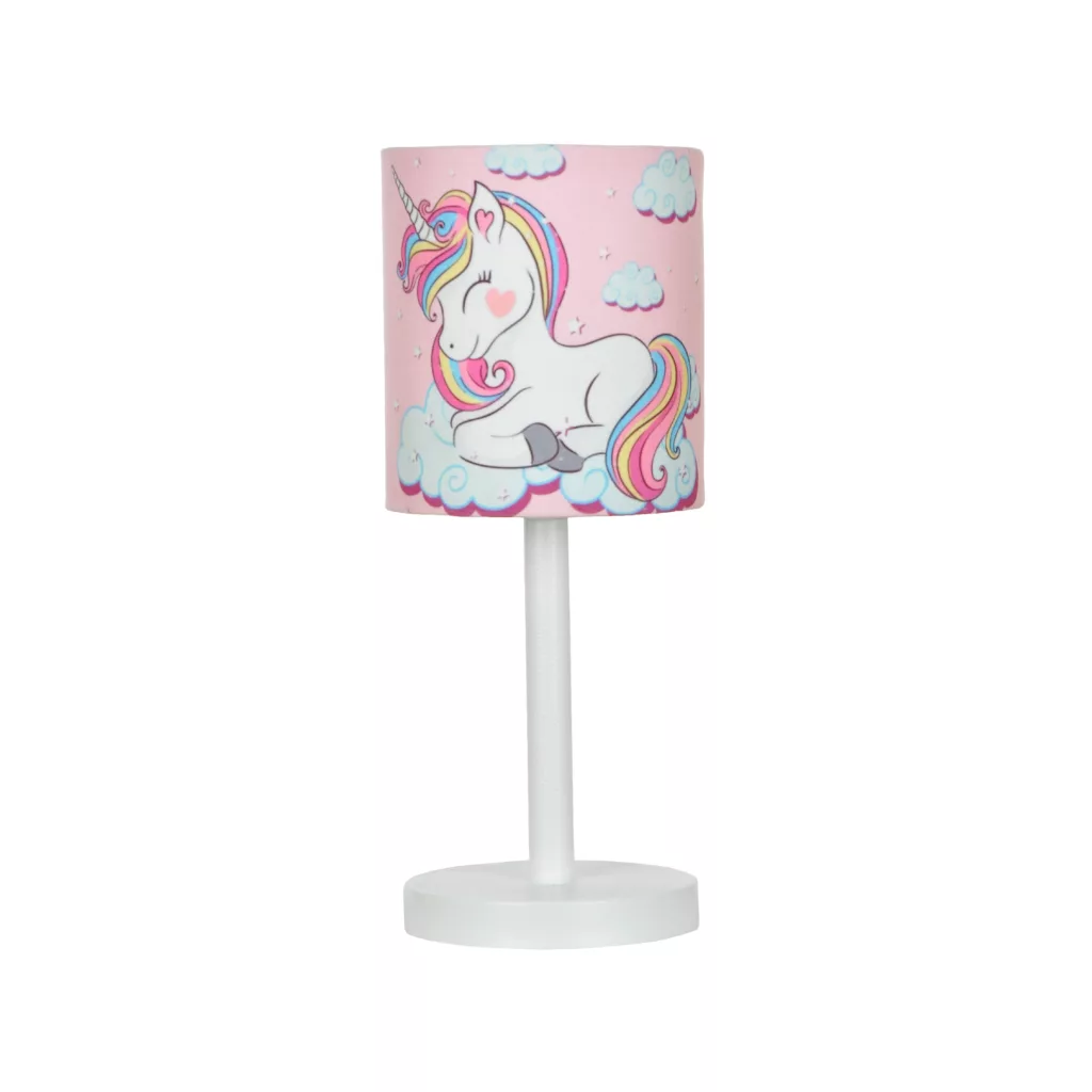 آباژور رومیزی کودک تابنده مدل تک شاخ