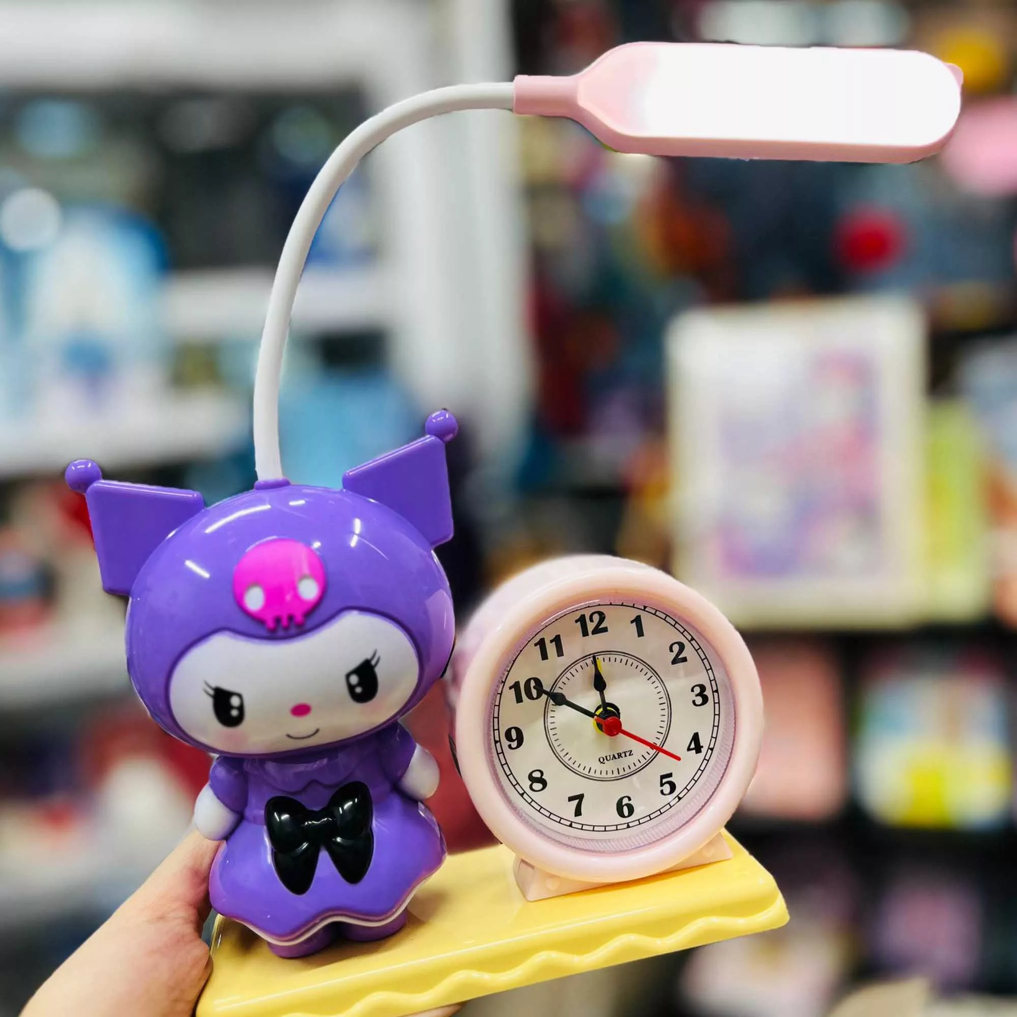 چراغ خواب اتاق کودک مدل کرومی عروسکی به همراه ساعت کد 54