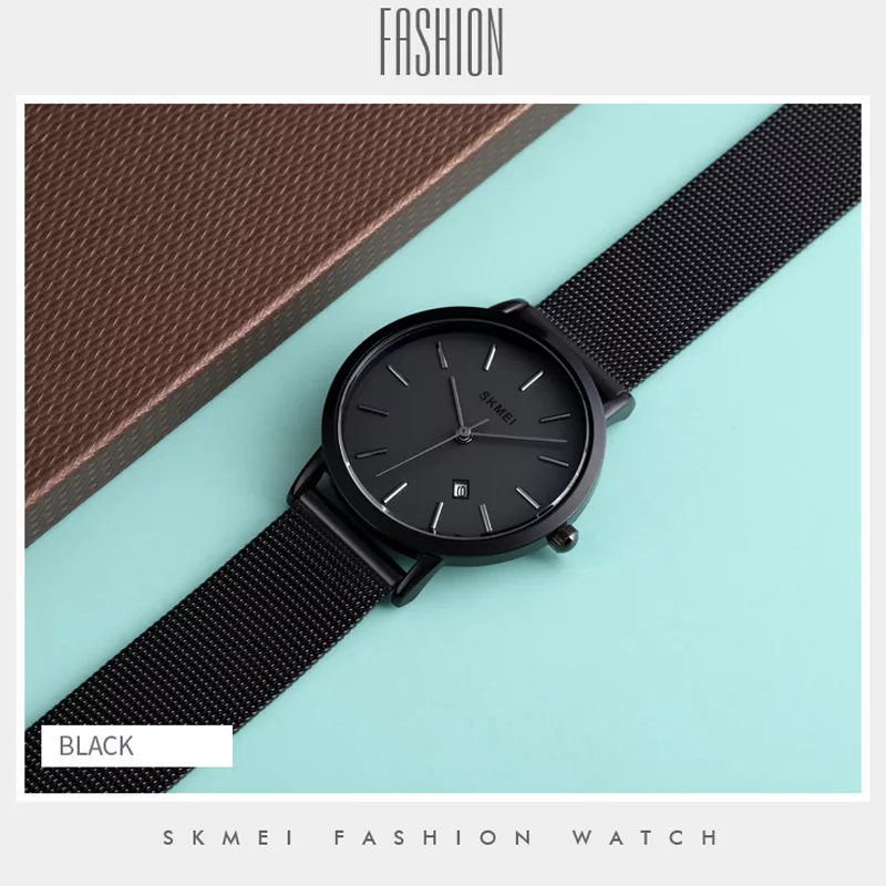 ساعت مچی عقربه‌ای زنانه اسکمی مدل 1530BK به همراه دستبند