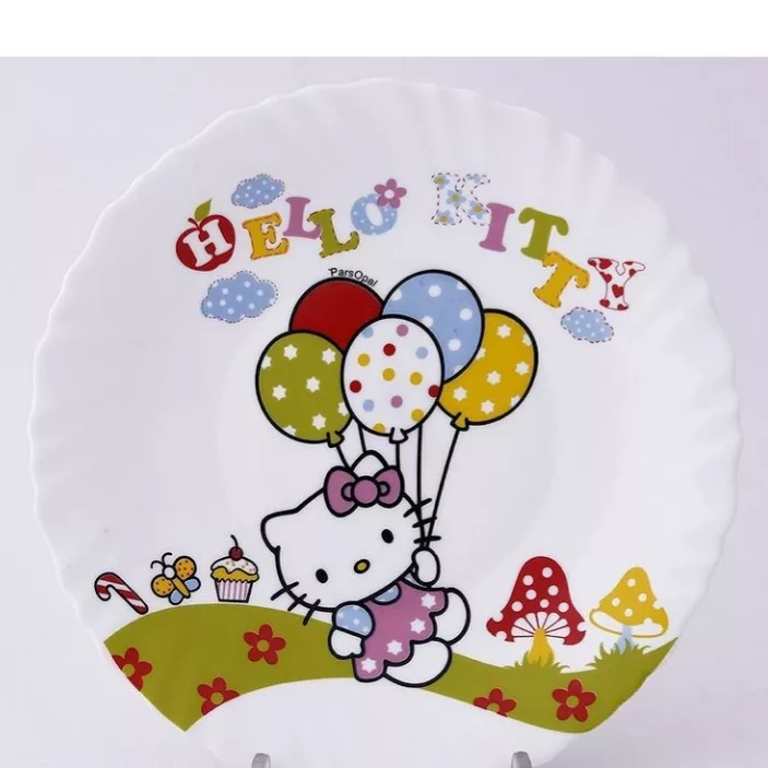 سرویس غذاخوری 5 پارچه کودک پارس اپال طرح کیتی